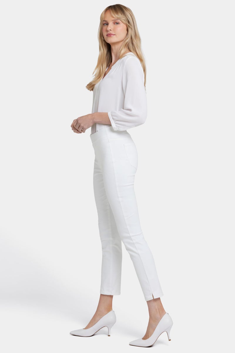 NYDJ Women's PULL ON SKINNY ANKLE JEAN WITH SIDE SLIT Pants, -optic white, 0 - Image 2